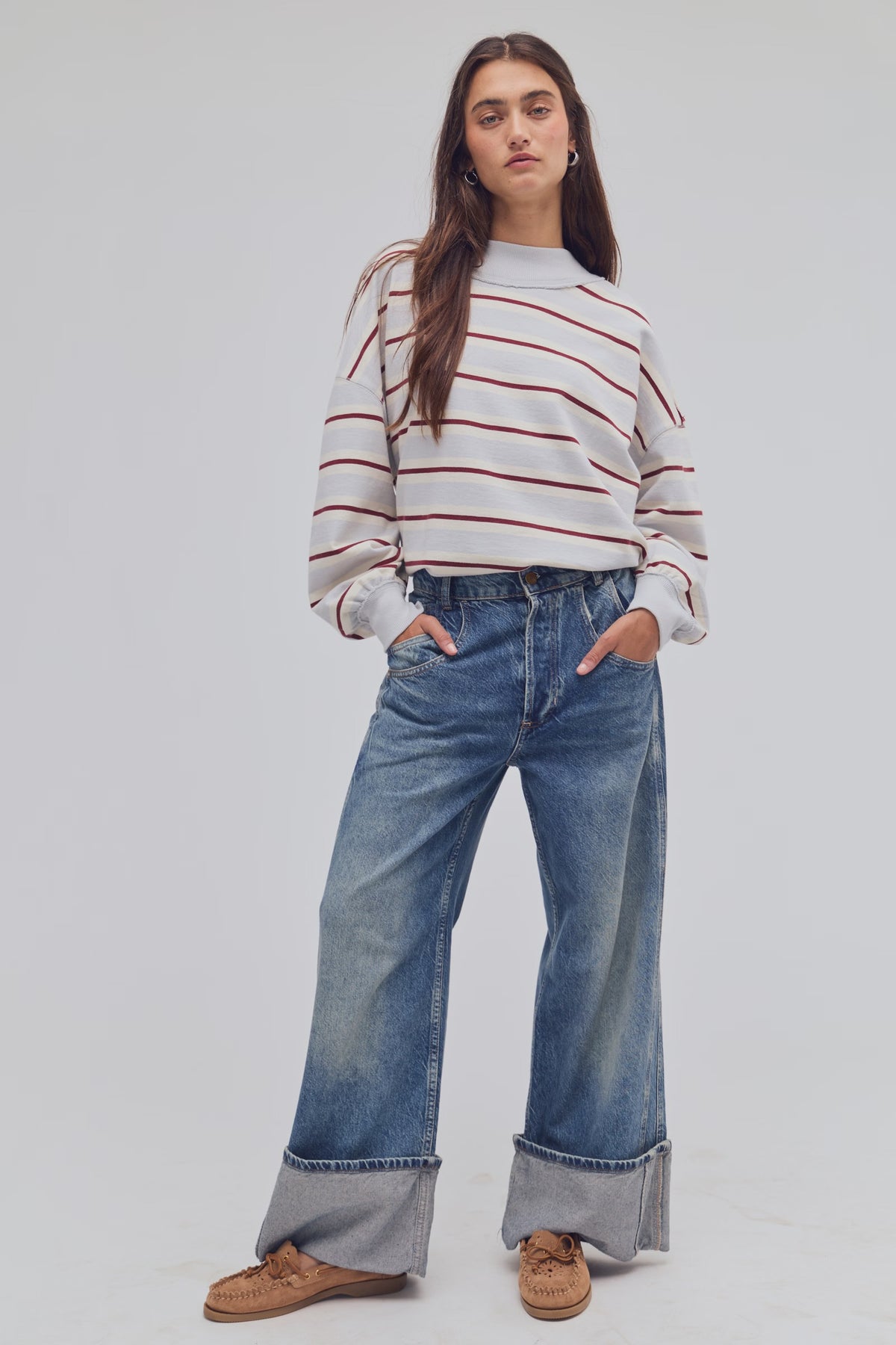Free People - Palm Springs Striped Pullover