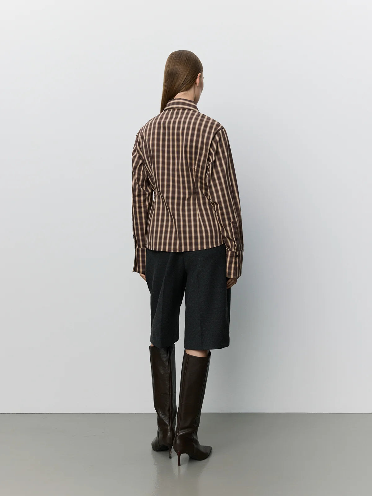Sofie Schnoor - Paigesw Check Asymmetric Shirt