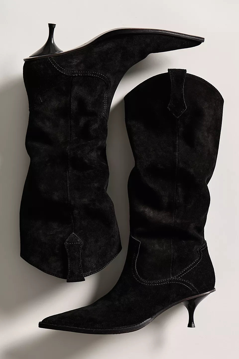 Free People - Daisy Suede Slouchy Kitten Heel