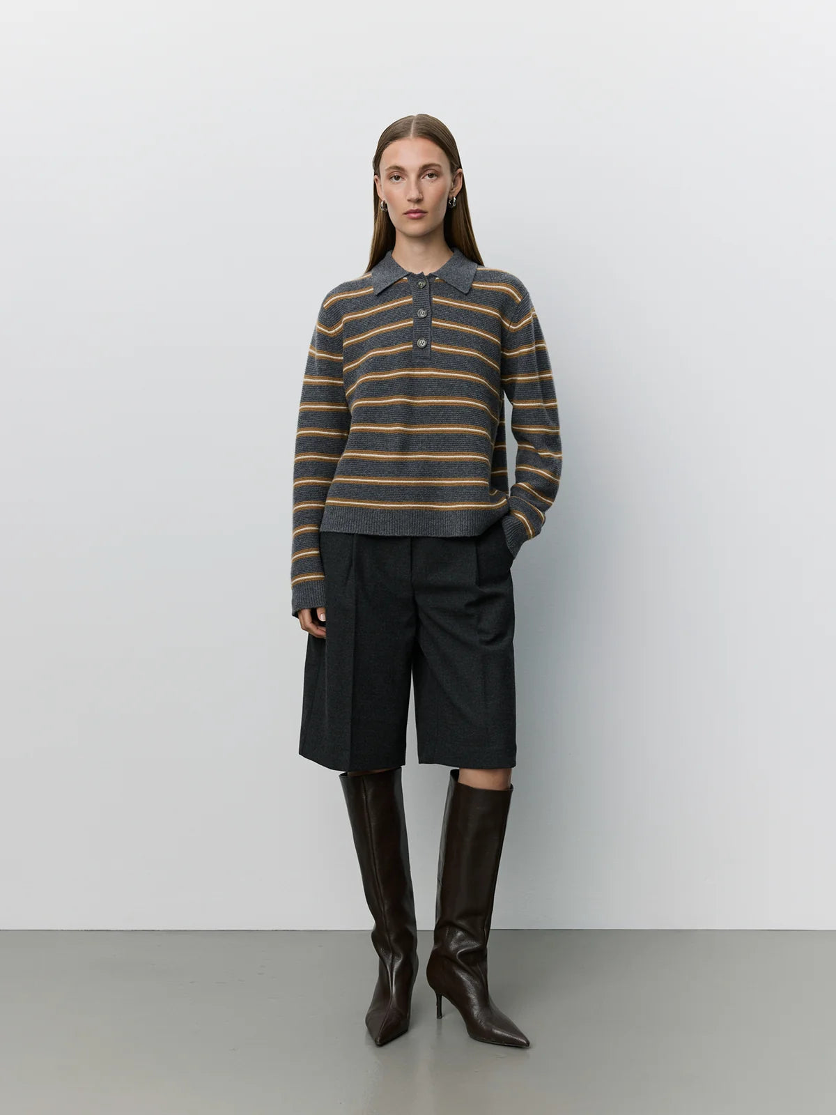 Sofie Schnoor - Stormasw Striped Knit Polo