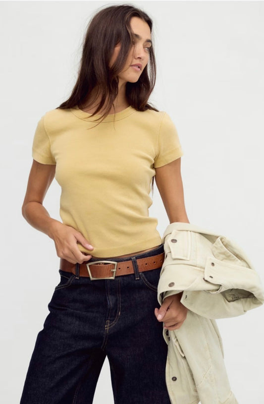 Free People - Atlas Crew Tee - Fallen Leaf