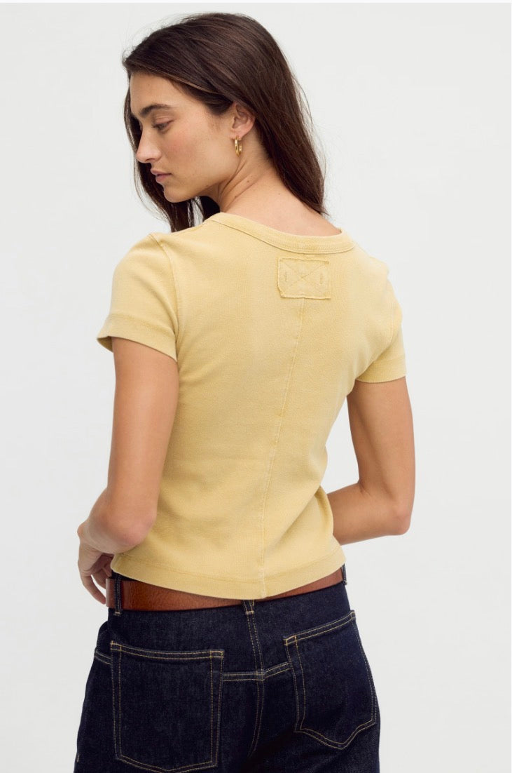 Free People - Atlas Crew Tee - Fallen Leaf