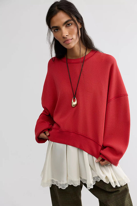 Free People - Skyline Tee - Salsa