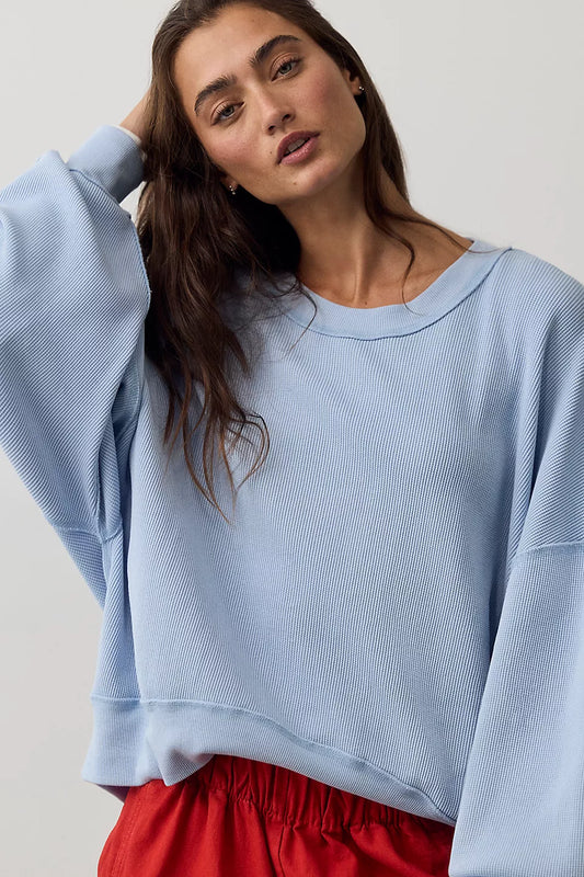 Free People - Skyline Tee - Blue Snowflake