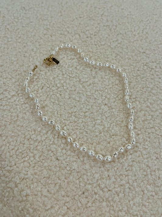 Deux Lions - Keshi Pearl Necklace - 16”