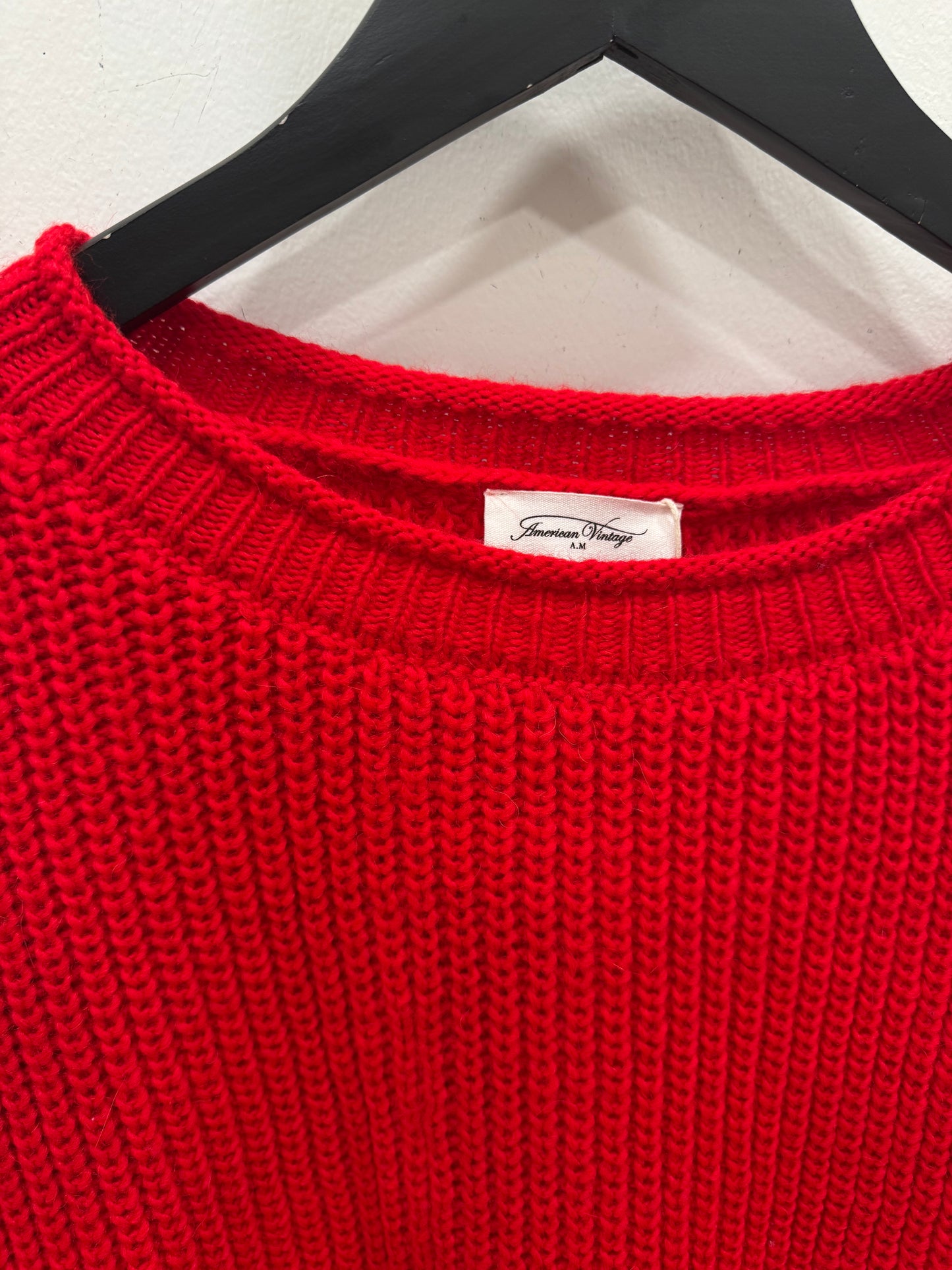 American Vintage - Round-Neck Jumper - Ecarlate