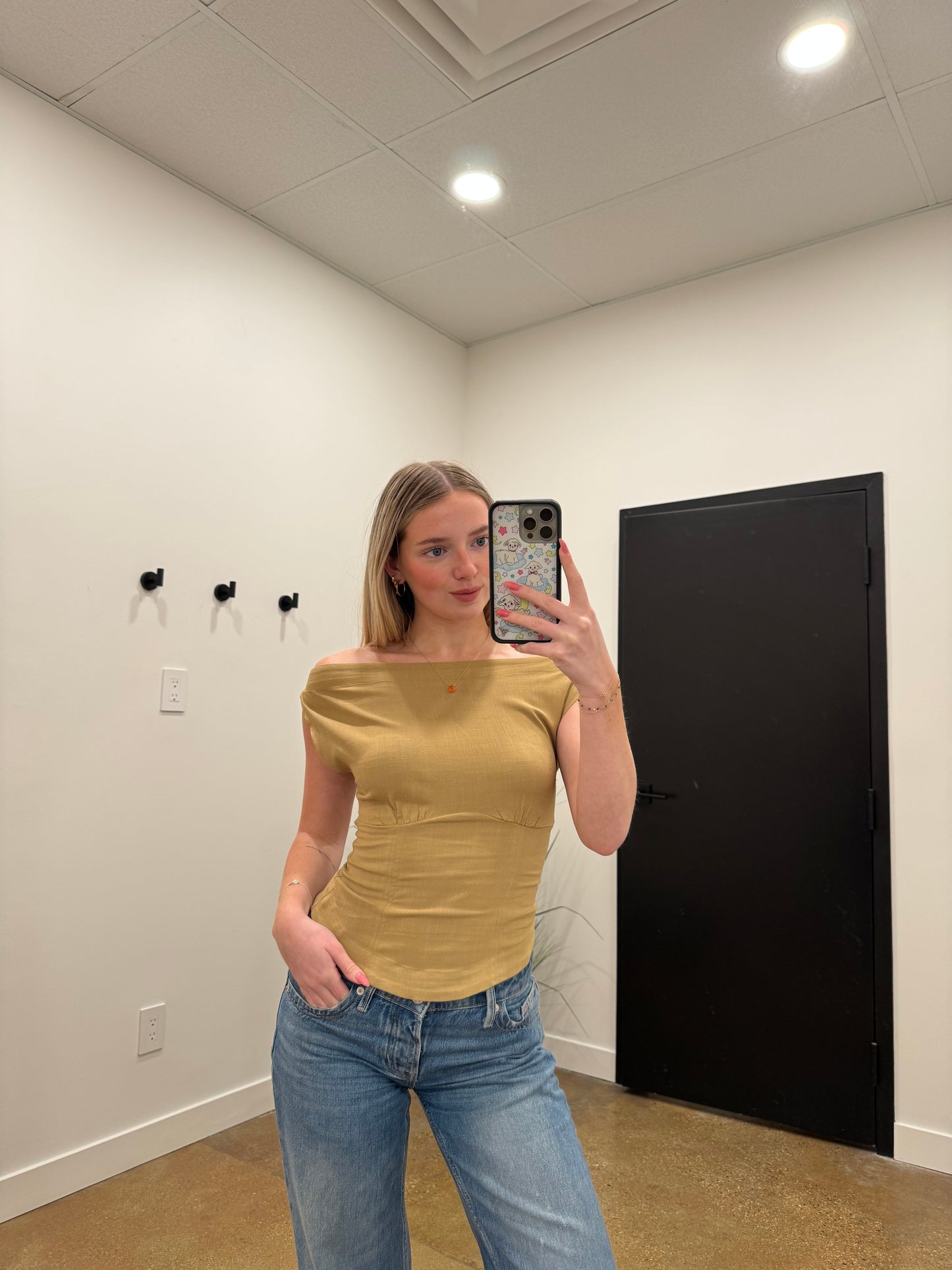 Free People - Harper Top - Dill Seed