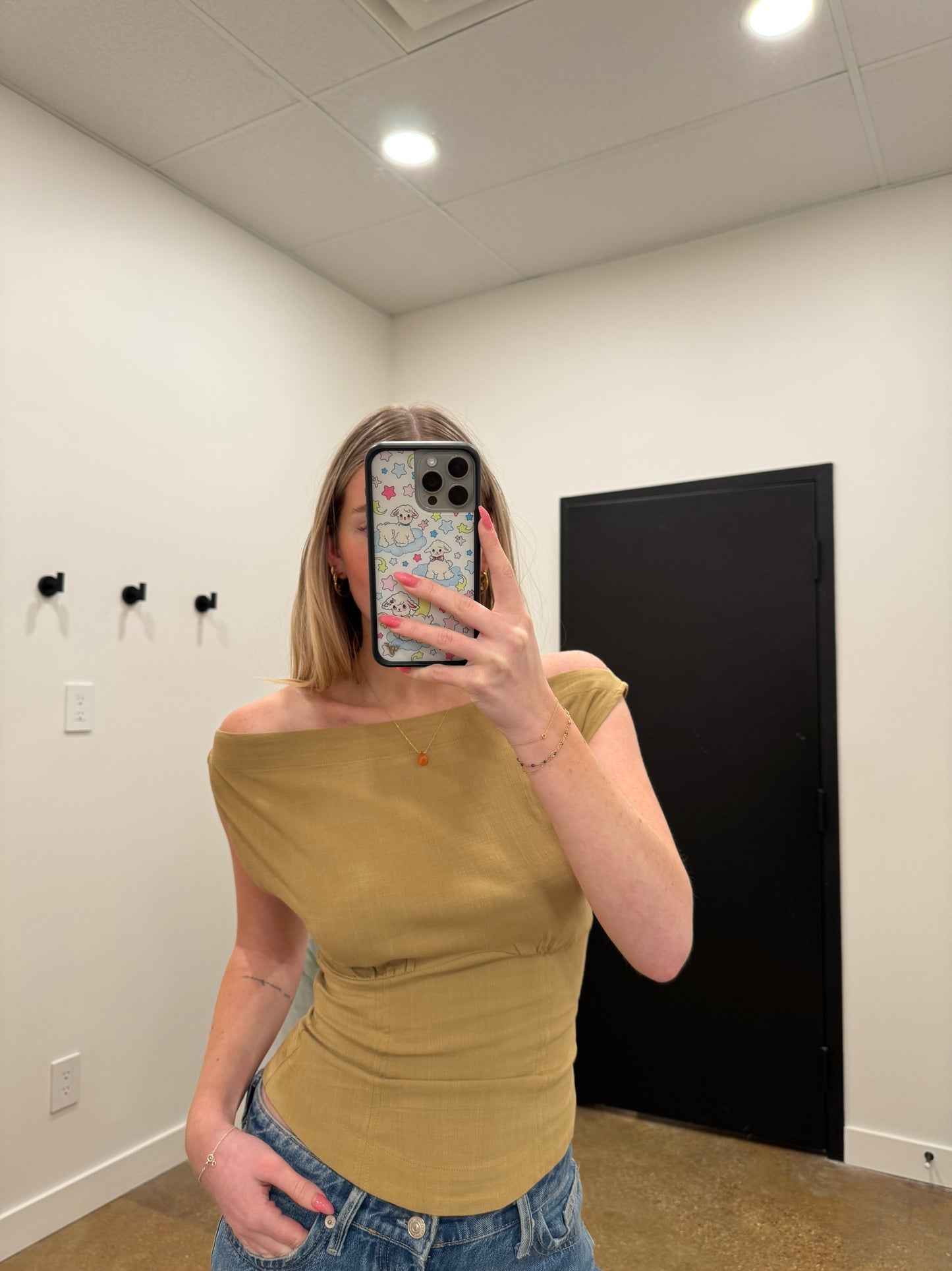 Free People - Harper Top - Dill Seed