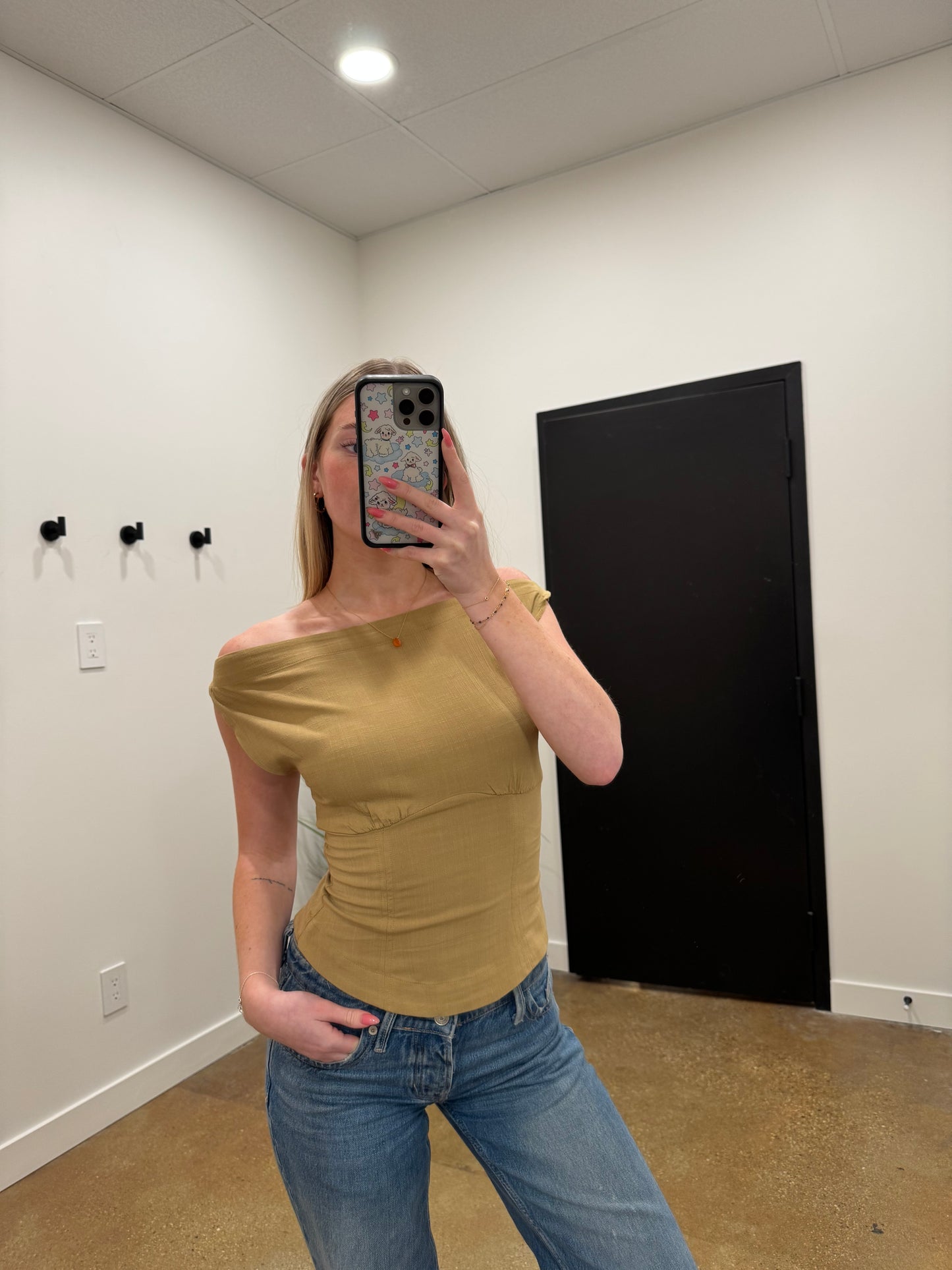 Free People - Harper Top - Dill Seed
