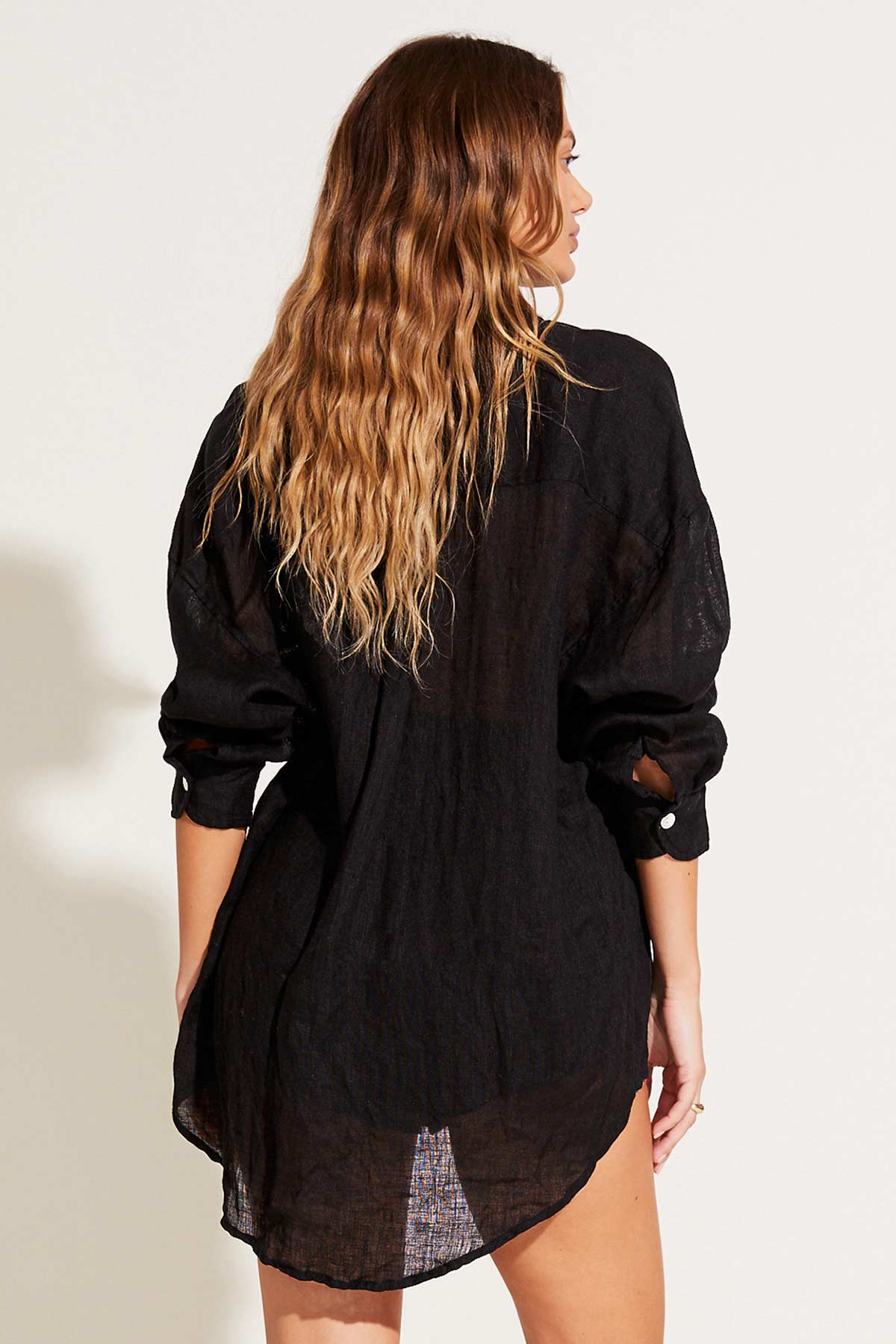 Vitamin A - Playa Linen Boyfriend Shirt - EcoLinen