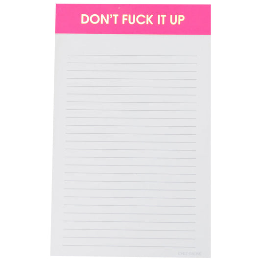 Chez Gagné - Don't Fuck it Up Notepad