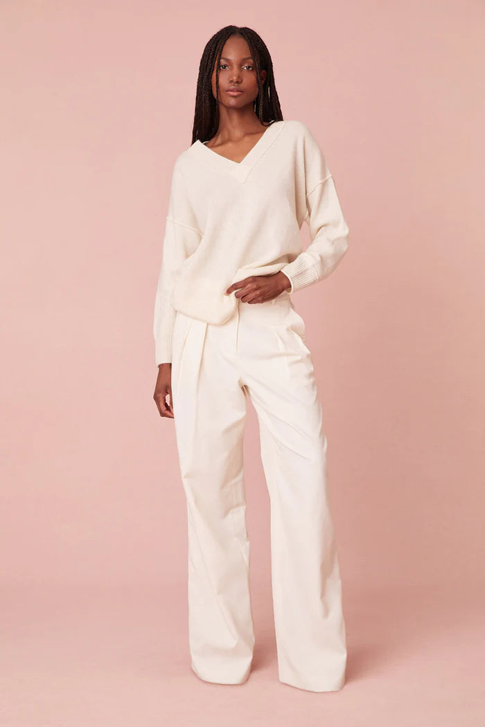 LOVESHACKFANCY - Perrine Cashmere V-Neck Pullover