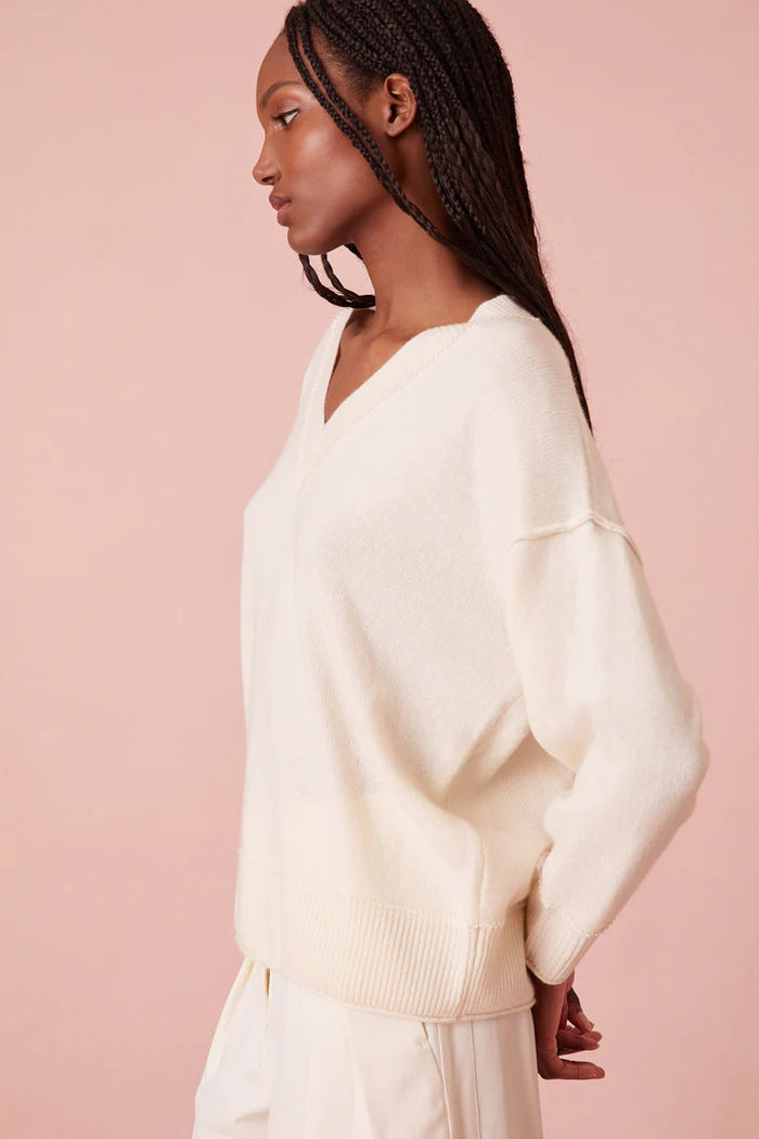 LOVESHACKFANCY - Perrine Cashmere V-Neck Pullover