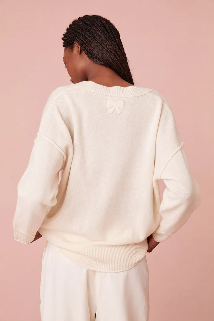 LOVESHACKFANCY - Perrine Cashmere V-Neck Pullover