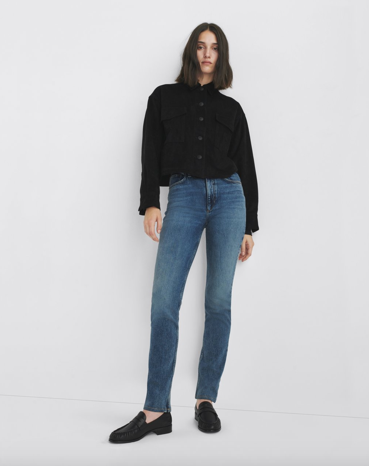 Rag & Bone - Wren High-Rise Full Length Slim Straight- Dominique