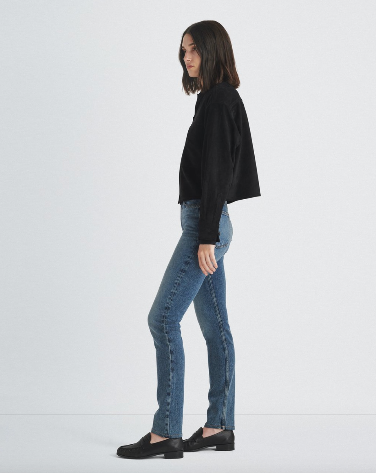 Rag & Bone - Wren High-Rise Full Length Slim Straight- Dominique