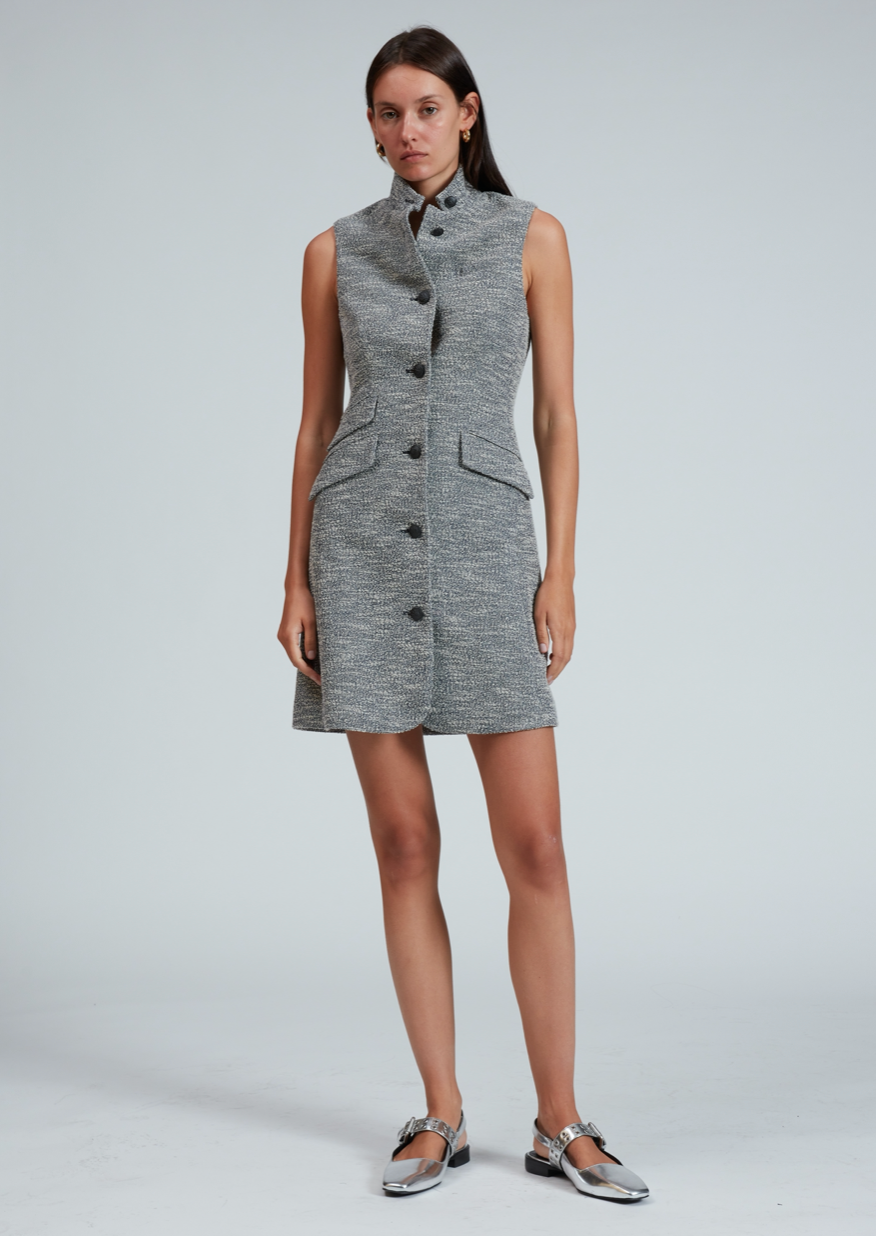 Rag & Bone - Slade Italian Tweed Vest Dress