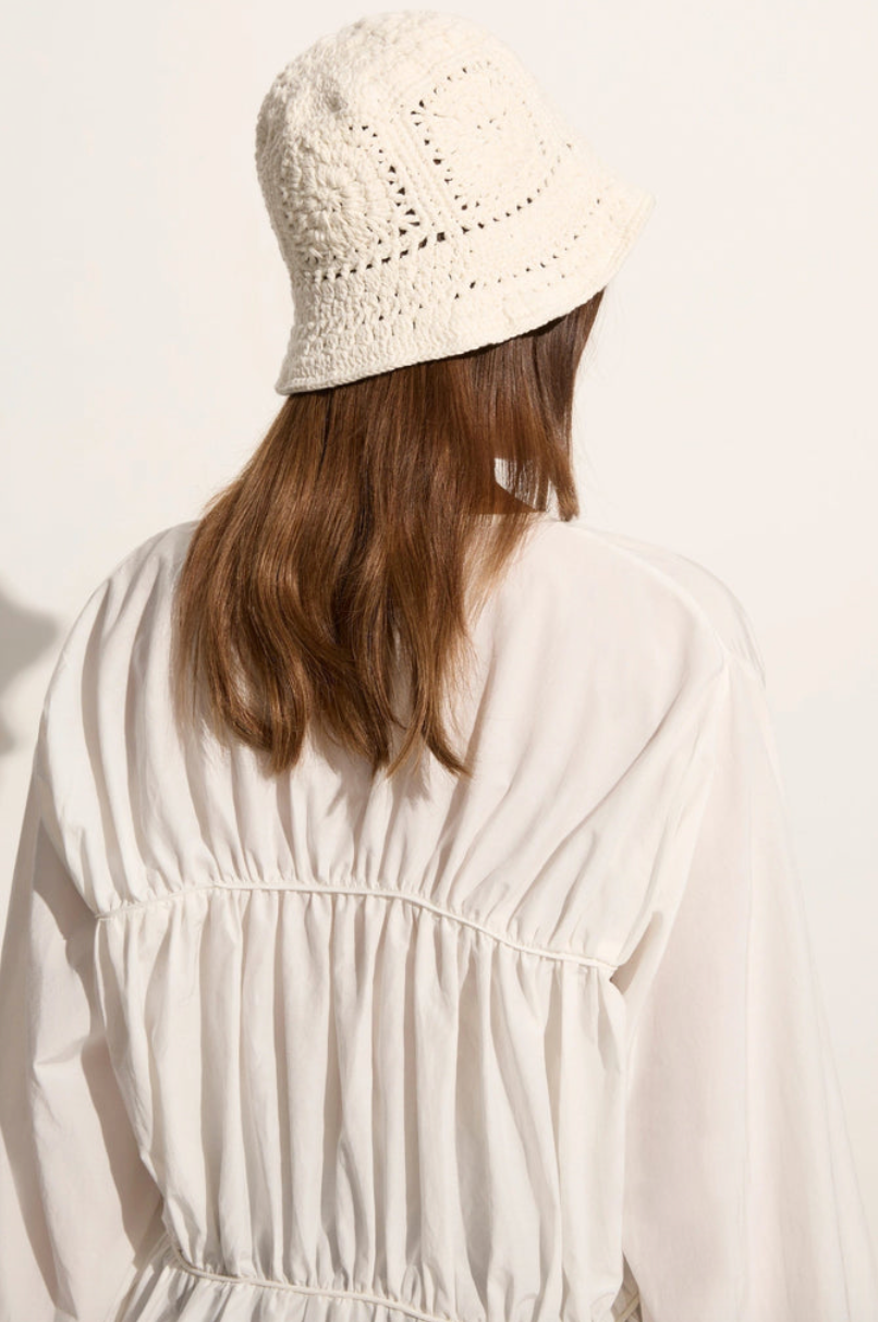 Faithfull the Brand - Cala Bianca Crochet Hat - Off-White