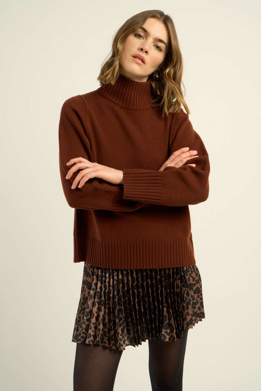 Petite Mendigote - Pull Megane - Chocolat