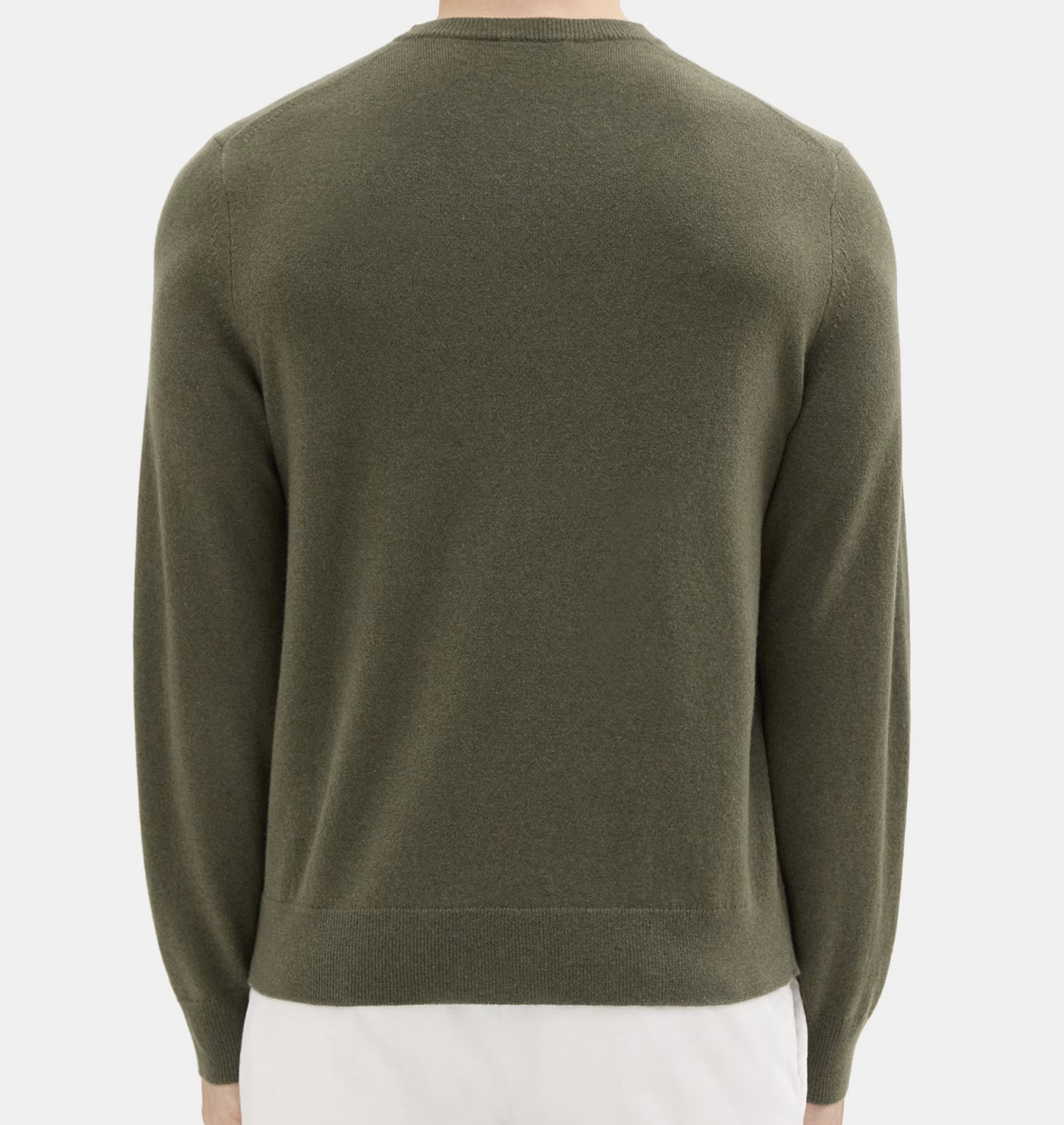 Theory - Men's Green Crewneck Sweater in Cashmere