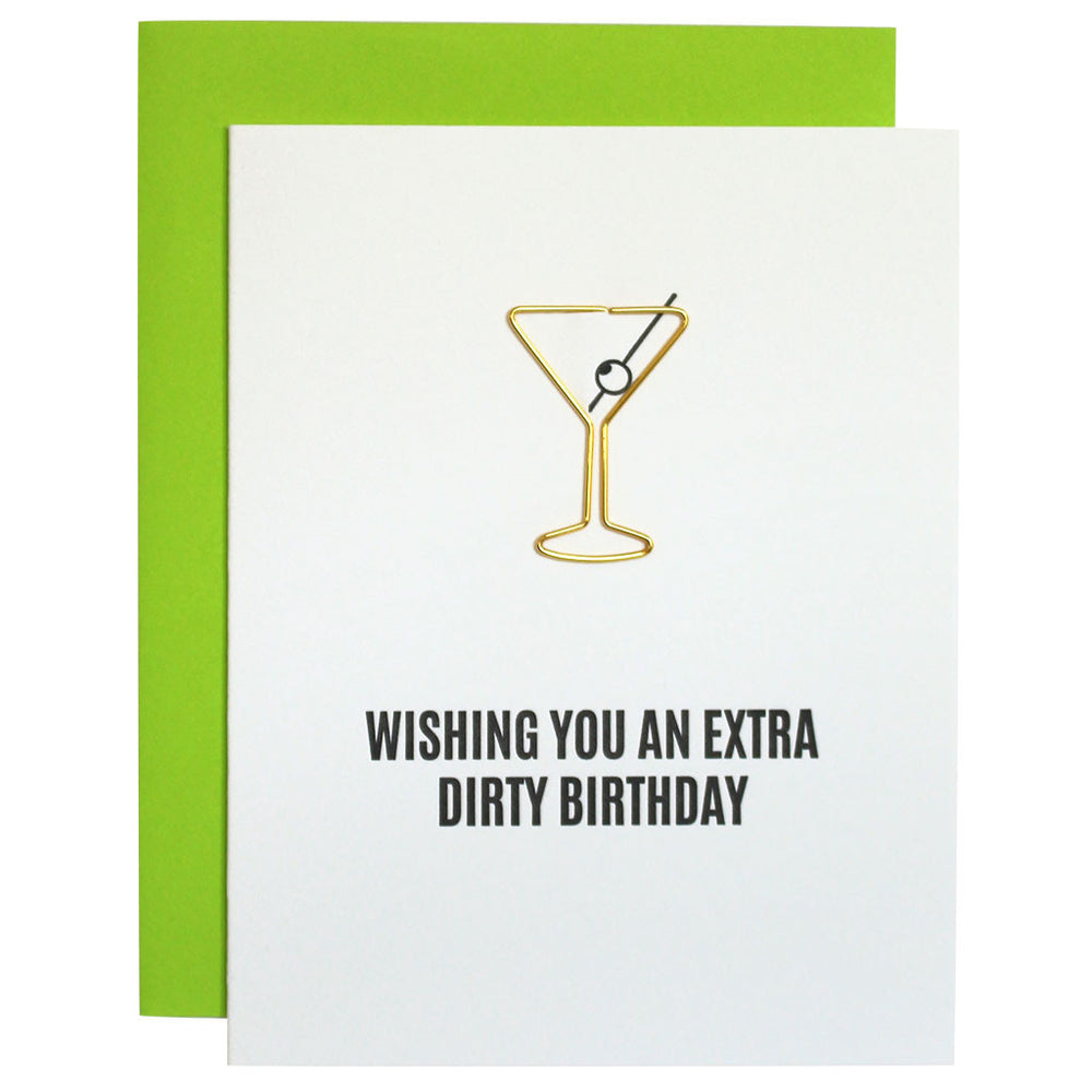 Chez Gagné - Extra Dirty Birthday Paper Clip Card