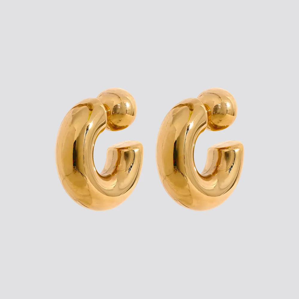 Au Naturale - Trilogy Hoop Studs