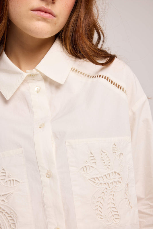 Louizon - Birdie Embroidered Top