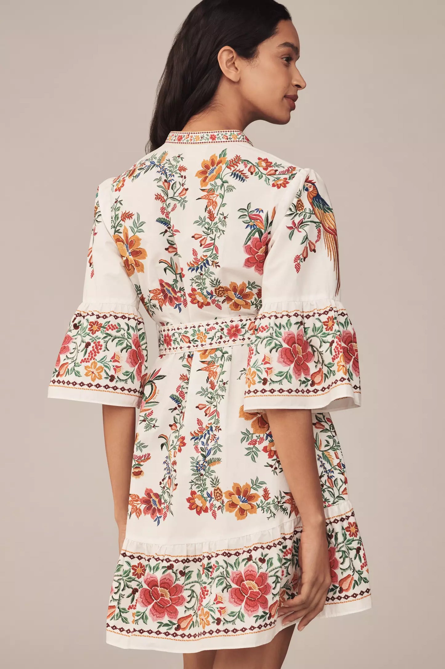 FARM Rio - Delicate Forest Scarves Mini Dress