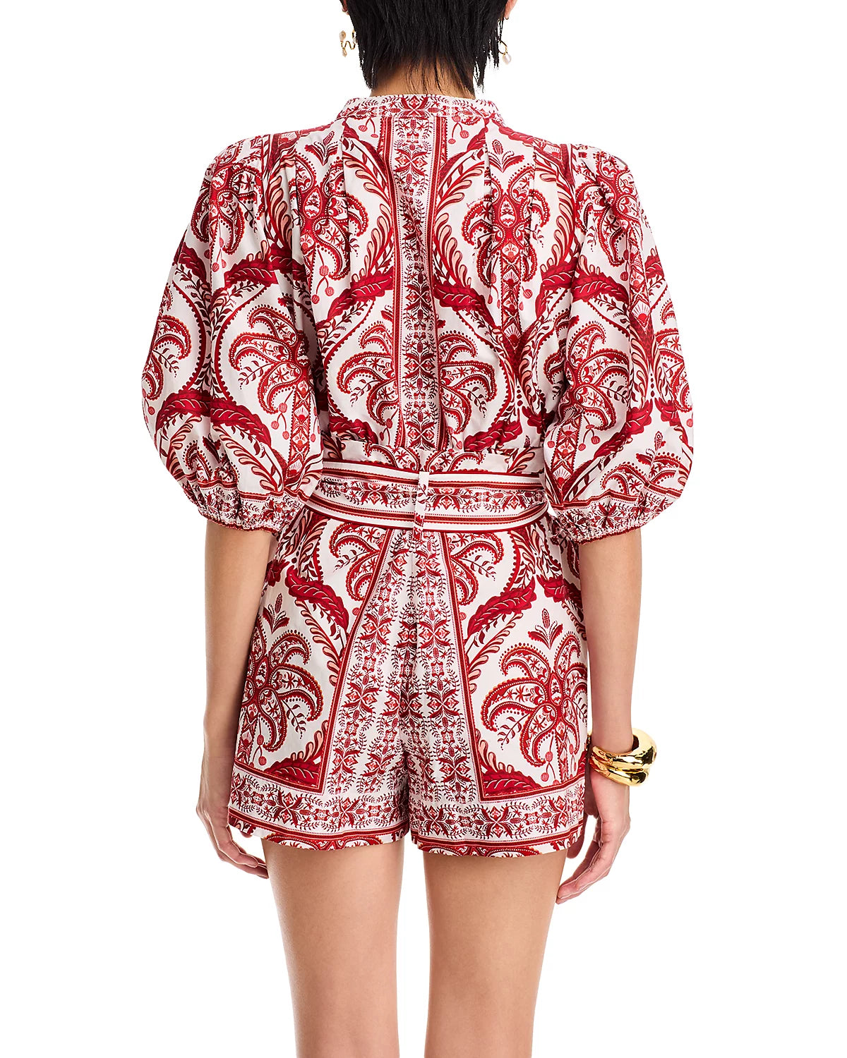 FARM Rio - Tropical Cameo in Off-White Romper