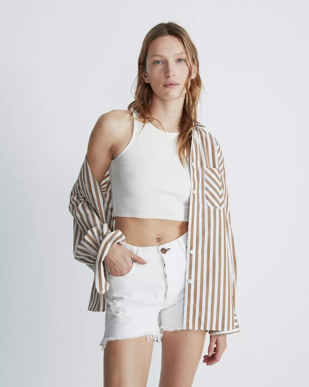 Rag & Bone - Vintage Cut Off 4" Short - Optic White